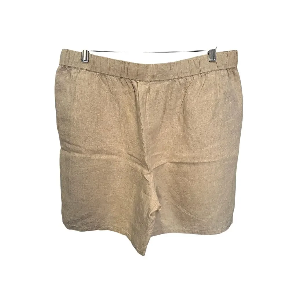 Eileen Fisher Linen Shorts Size L
